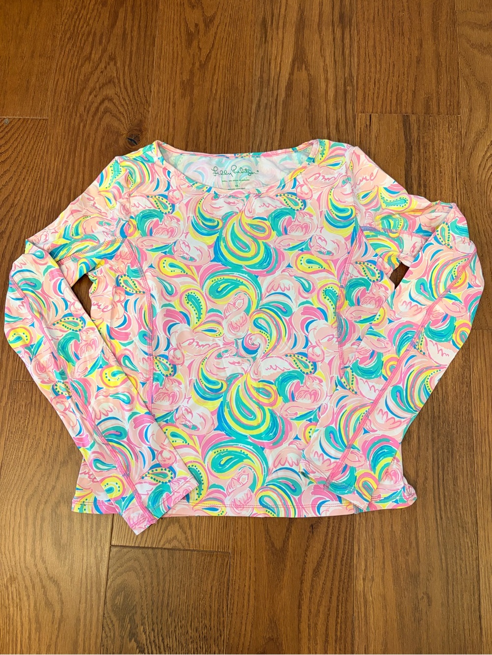 Lilly Pulitzer Paisley Long Sleeve Swim Top/ Rashguard
